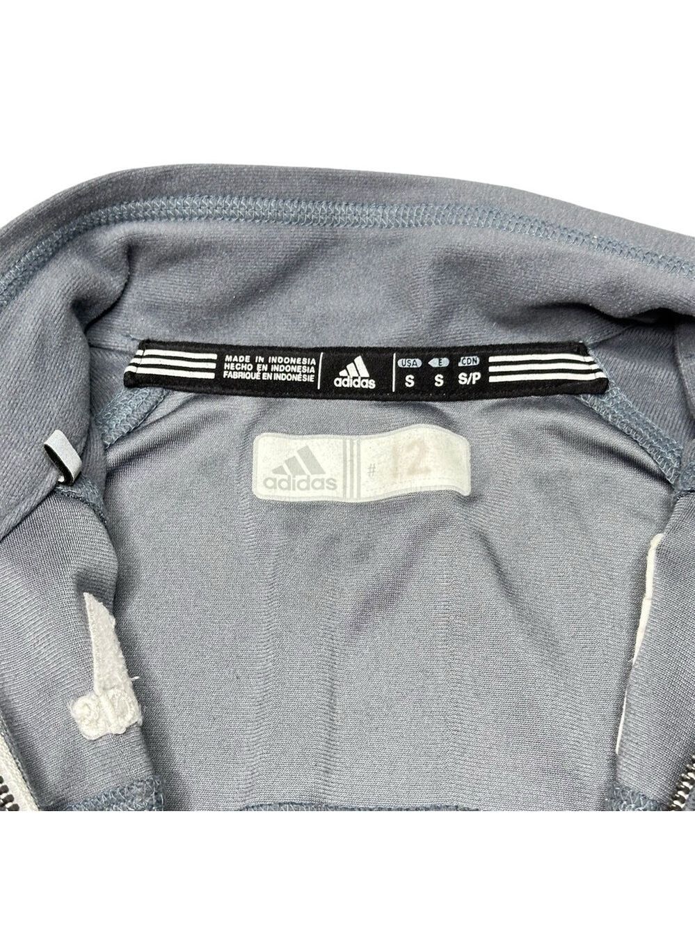 Adidas Gray Track Climalite Jacket‎ Long Sleeve Men’s Size Small - Picture 7 of 7